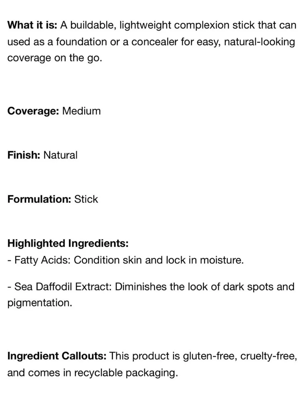 Merit cream stick